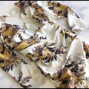 ASOS Floral Cutout Back Sash Mini Dress